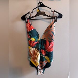 CALIA Women's Swim Triangle Strappy Back One Piece